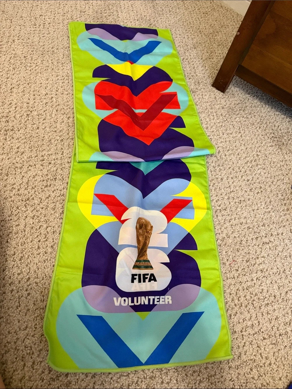 FIFA Volunteer Bright Multi-Color Scarf & Wrap